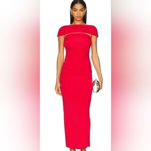 REVOLVE Valentines Day Lovers + Friends Vibrant Red Midi Dress